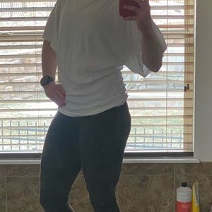 Michael Stars White “the original tee” One Size Fits Most Tunic